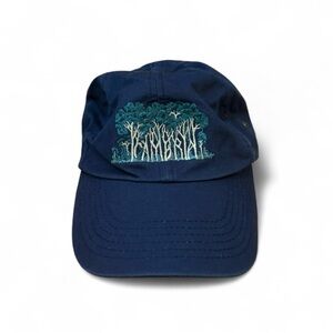 Vintage Oarsman Navy Cambria Forest Embroidered Nature Outdoor Baseball 90s Cap